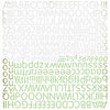 BasicGrey - Origins Collection - 12 x 12 Alphabet Stickers, CLEARANCE