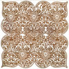 BasicGrey - Origins Collection - Doilies - 12 x 12 Die Cut Paper - Brown Tracery