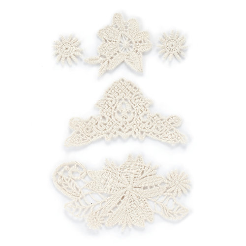 BasicGrey - Out of Print Collection - Embroidered Lace Stickers