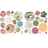 BasicGrey - Out of Print Collection - Petals - Die Cut Cardstock and Canvas Pieces