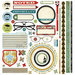 BasicGrey - Oxford Collection - 12 x 12 Element Stickers - Shapes