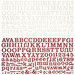BasicGrey - Oxford Collection - 12 x 12 Alphabet Stickers