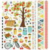 BasicGrey - PBandJ Collection - 12 x 12 Element Stickers - Shapes