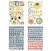 BasicGrey - PBandJ Collection - Adhesive Chipboard - Shapes and Alphabets