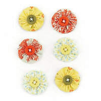BasicGrey - Picadilly Collection - Fabric Stickers - Circle