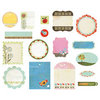 BasicGrey - Picadilly Collection - Die Cut Cardstock Pieces - Shapes