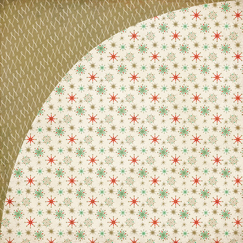 BasicGrey - 25th and Pine Collection - Christmas - 12 x 12 Double Sided Paper - Yuletide Boulevard