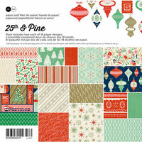 BasicGrey - 25th and Pine Collection - Christmas - 6 x 6 Paper Pad