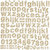 BasicGrey - 25th and Pine Collection - Christmas - 12 x 12 Alphabet Stickers