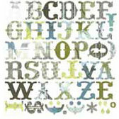 BasicGrey - Monograms Die-Cuts - Periphery - Bon Bon, CLEARANCE