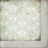 BasicGrey - Plumeria Collection - 12 x 12 Double Sided Paper - Silver Springs