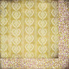 BasicGrey - Plumeria Collection - 12 x 12 Double Sided Paper - Yellow Wallpaper
