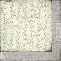 BasicGrey - Plumeria Collection - 12 x 12 Double Sided Paper - Graceful Vine