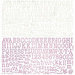 BasicGrey - Plumeria Collection - 12 x 12 Alphabet Stickers