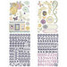 BasicGrey - Plumeria Collection - Adhesive Chipboard - Shapes and Alphabets