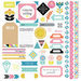 BasicGrey - Prism Collection - 12 x 12 Cardstock Stickers - Elements