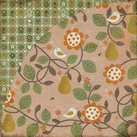 BasicGrey - Pyrus Collection - 12 x 12 Double Sided Paper - Pear Pie, CLEARANCE