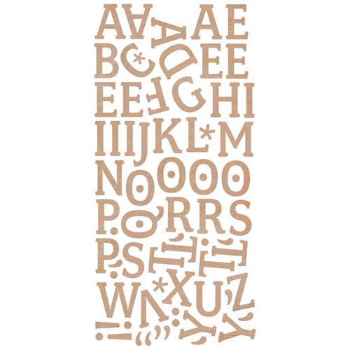 BasicGrey - Pyrus Collection - Mini Monogram Stickers, CLEARANCE