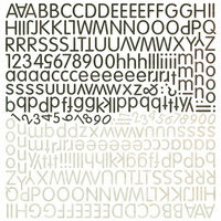 BasicGrey - Pyrus Collection - 12 x 12 Alphabet Stickers, CLEARANCE