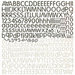 BasicGrey - Pyrus Collection - 12 x 12 Alphabet Stickers, CLEARANCE