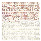 BasicGrey - Letter Stickers - Recess - Nanoset, CLEARANCE