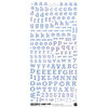 BasicGrey - Sugar Rush Collection - Micro Monogram Stickers, CLEARANCE