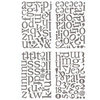 BasicGrey - Sugar Rush Collection - Adhesive Chipboard - Alphabet