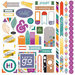 BasicGrey - Second City Collection - 12 x 12 Cardstock Stickers - Elements