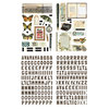 BasicGrey - Serenade Collection - Adhesive Chipboard - Shapes and Alphabets