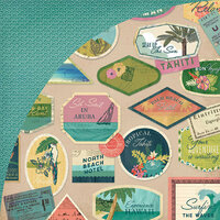 BasicGrey - South Pacific Collection - 12 x 12 Double Sided Paper - Bora Bora
