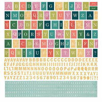 BasicGrey - South Pacific Collection - 12 x 12 Cardstock Stickers - Alphabet