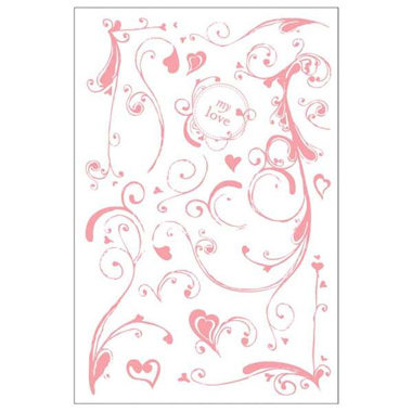 BasicGrey - Two Scoops Collection - Clear Stamp Set - Heart Smudge