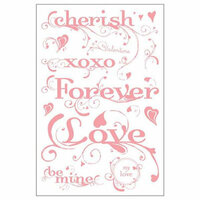 BasicGrey - Two Scoops Collection - Clear Stamp Set - Sweet Sentiments, CLEARANCE