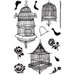 BasicGrey - Porcelain Collection - Clear Acrylic Stamps - Aviary
