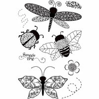 BasicGrey - Wisteria Collection - Clear Acrylic Stamps - Dragonfly