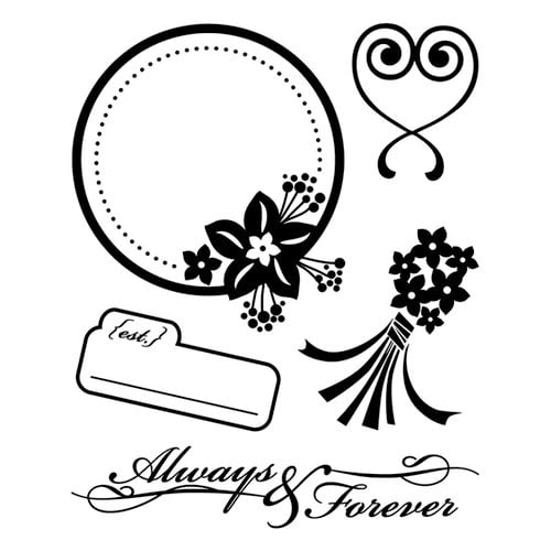 BasicGrey - Cappella Collection - Clear Acrylic Stamps - Forever Bitsy, CLEARANCE