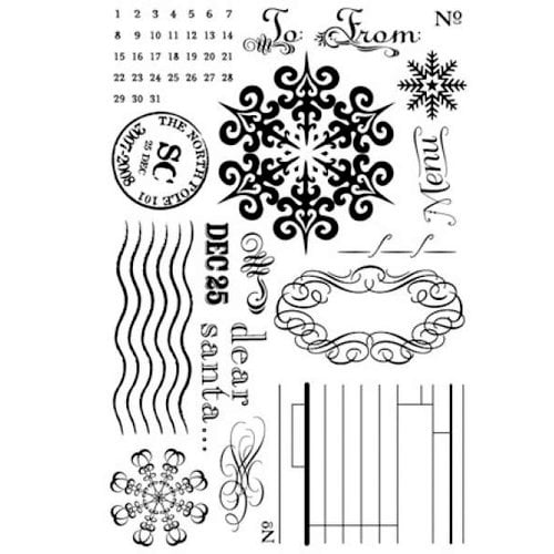BasicGrey - Figgy Pudding Collection - Clear Stamp Set - North Pole