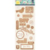 BasicGrey - Saturday Morning Collection - Cork Stickers - Printed Shapes
