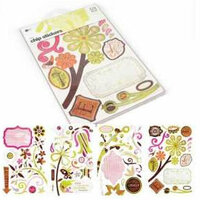 BasicGrey - Sultry Collection - Chipboard Sticker Shapes