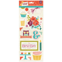BasicGrey - RSVP Collection - Adhesive Chipboard - Shapes