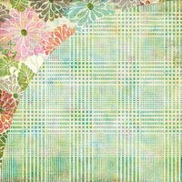 BasicGrey - Sweet Threads Collection - 12 x 12 Double Sided Paper - The New Plaid