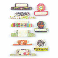 BasicGrey - Sweet Threads Collection - Office Tabs - Self Adhesive Paper Labels