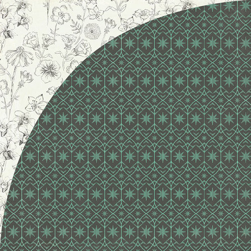 BasicGrey - Tea Garden Collection - 12 x 12 Double Sided Paper - Mint