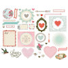 BasicGrey - True Love Collection - Die Cut Cardstock and Transparency Pieces