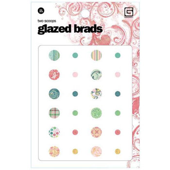 BasicGrey - Two Scoops Collection - Glazed Brads - Two Scoops