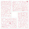 BasicGrey - Two Scoops Collection - Chipboard Stickers - ABC, CLEARANCE