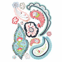 BasicGrey - Olivia Collection - Pops - 3 Dimensional Cardstock Stickers, CLEARANCE