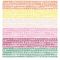BasicGrey - Vivienne Collection - 12 x 12 Cardstock Stickers - Alphabet
