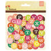 BasicGrey - Vivienne Collection - Printed Chipboard Stickers - Letters