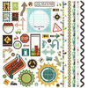 BasicGrey - Wander Collection - 12 x 12 Element Stickers - Shapes, CLEARANCE